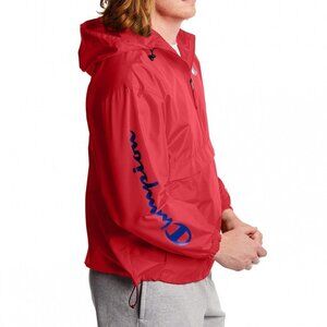 Champion Packable Logo Scarlet Windbreaker Pullover Jacket Size 2XL
